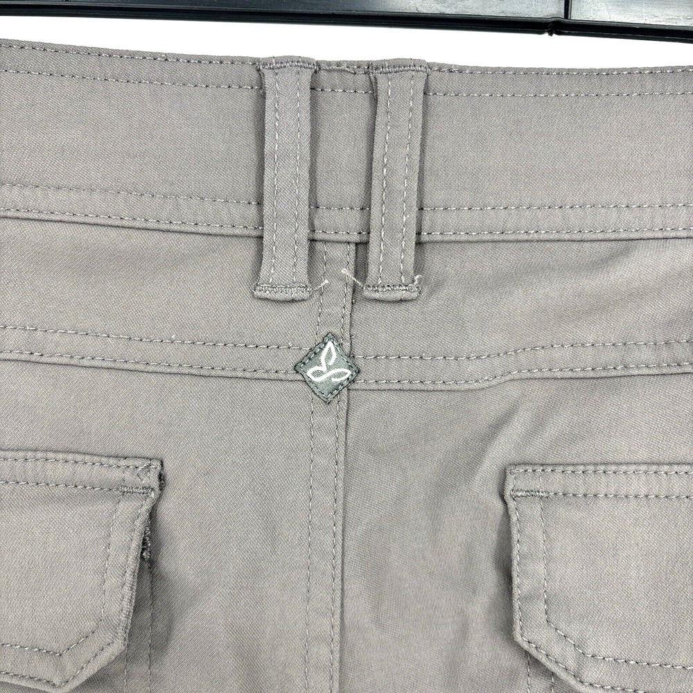 Prana Halle Convertible Pants 12 Gray Hiking Stretchy Pockets Capris Outdoors - Picture 15 of 15